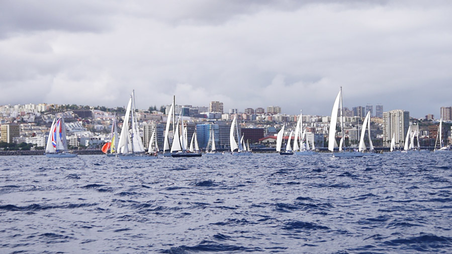 ARC rally boats at the start