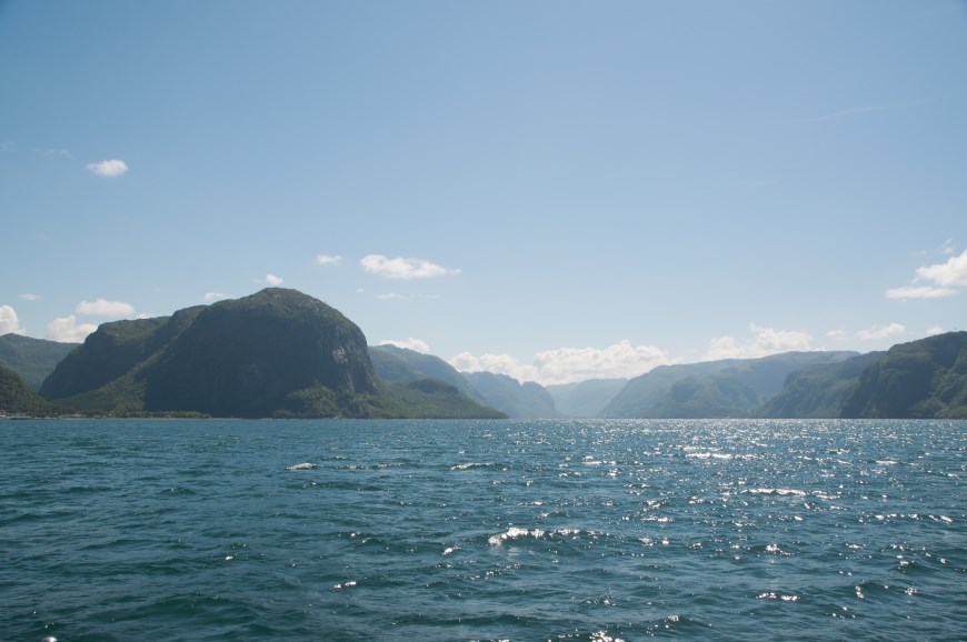 Entrance to Lysefjord in Norway