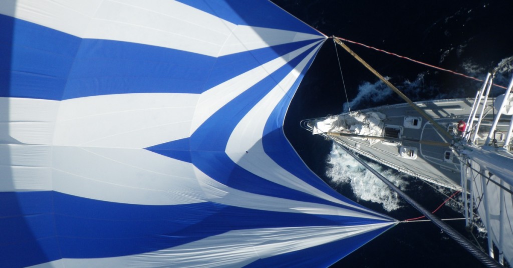 View from the top of the mast