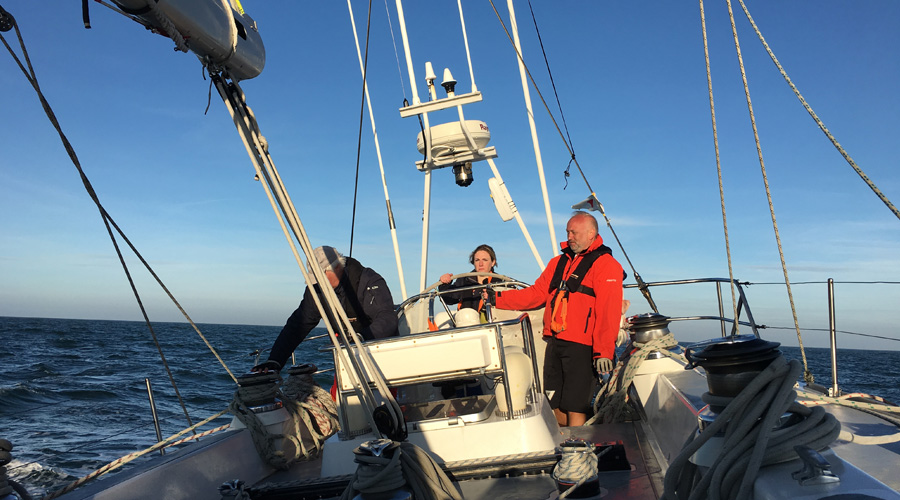 Sailing on the Solent with a little bit of sun