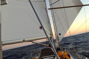 Challenger 2 is Sailing Again Under a Moon