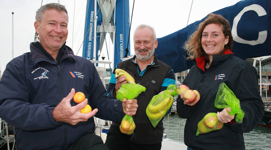 Skipper Ricky Chalmers, Bruce Sayers Watch Leader, First Mate Kirstie Rowe