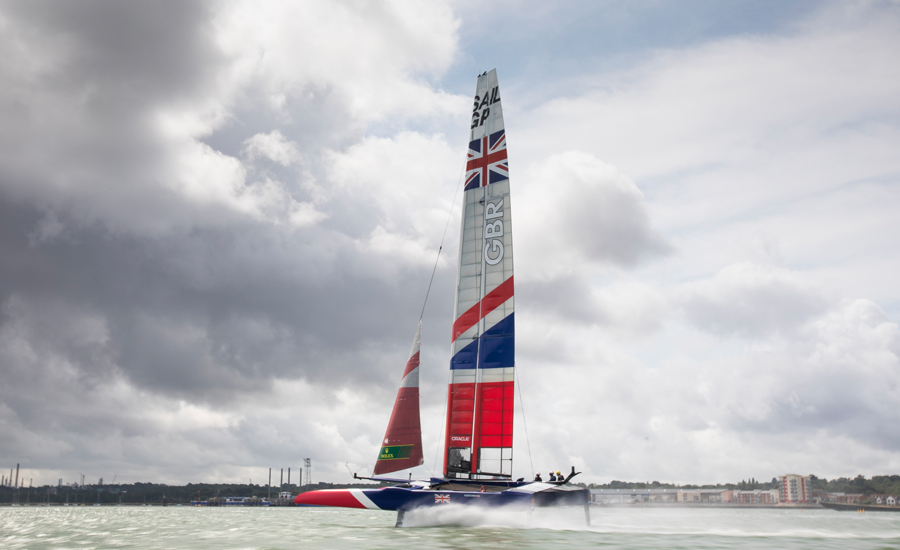 Dylan Fletcher’s Great Britain SailGP Team Southampton Water