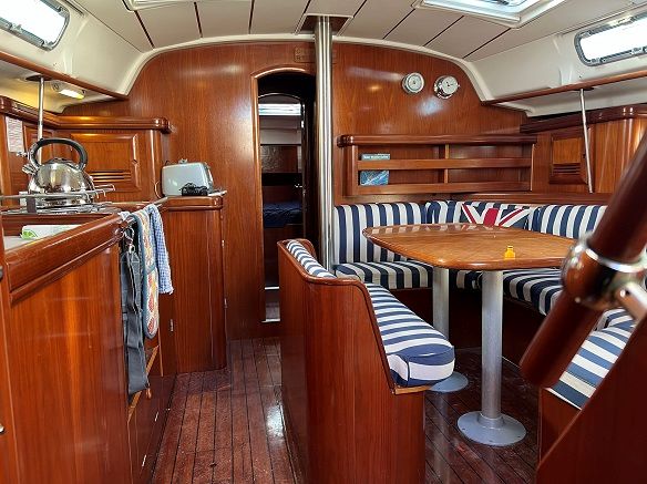 Down below on a yacht