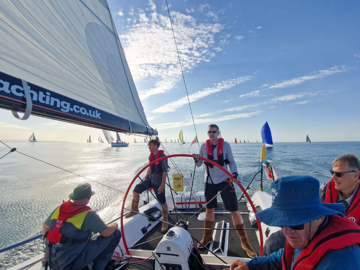 Crew training on deck for the RB&I Race